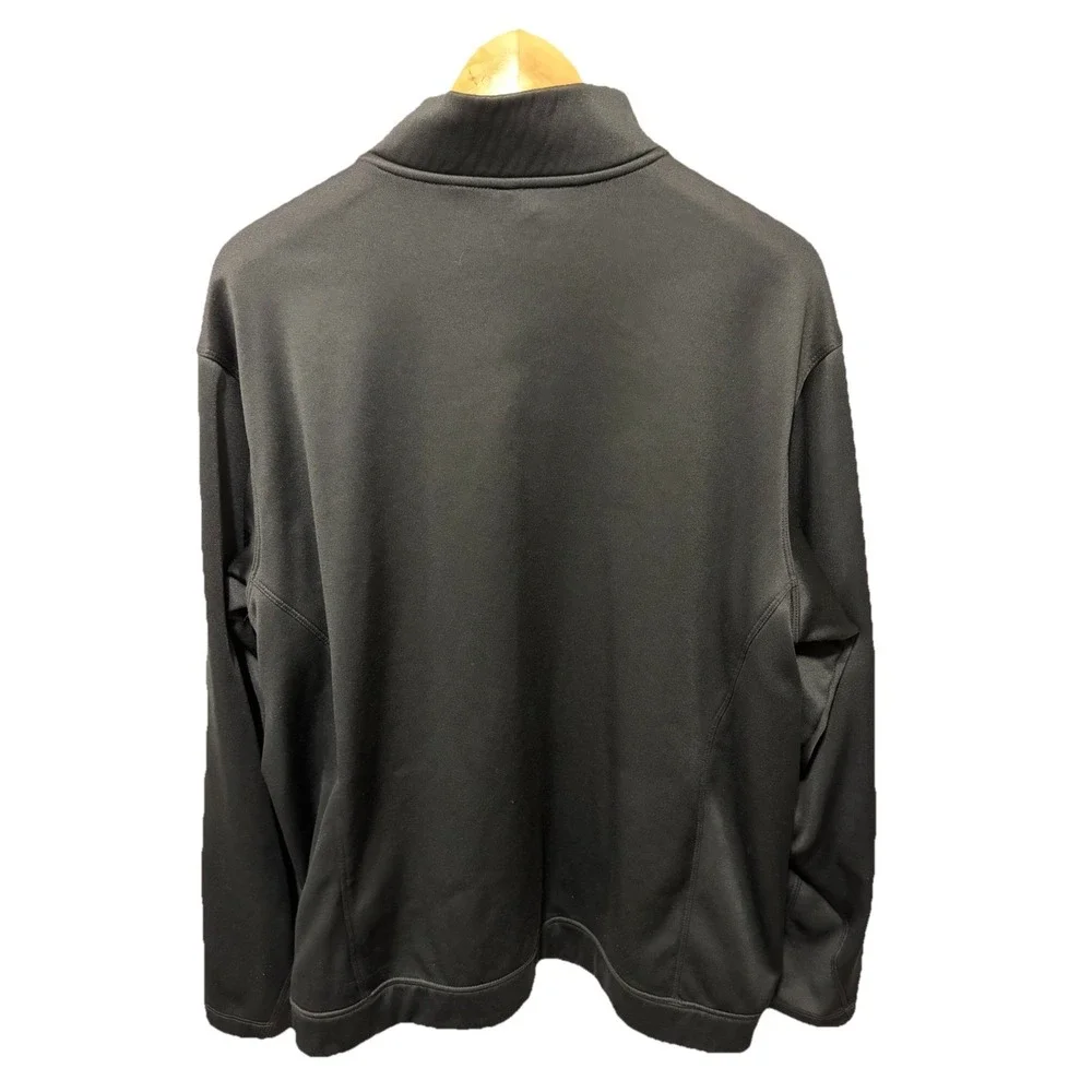 Nike Golf Therma Fit 1/4 Zip Pullover Black White Mens Large